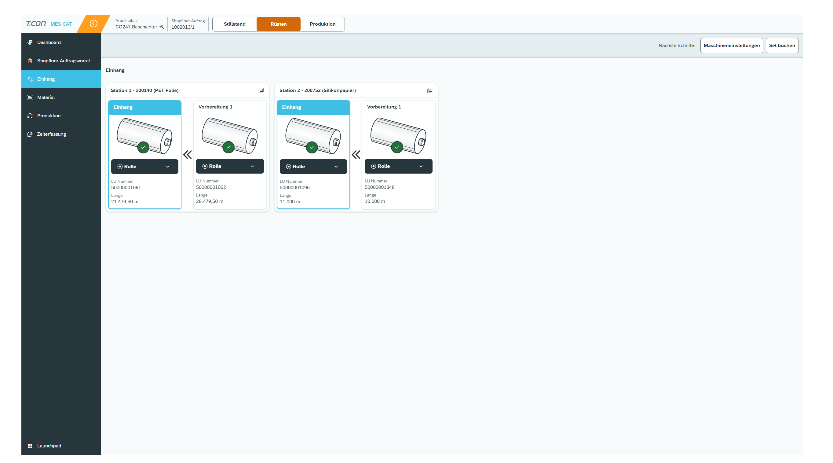 Screenshot MES CAT 7