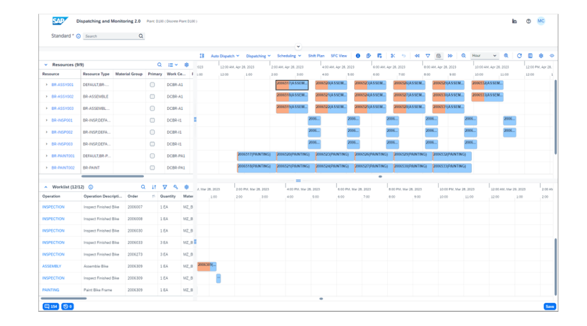 Screenshot of application
