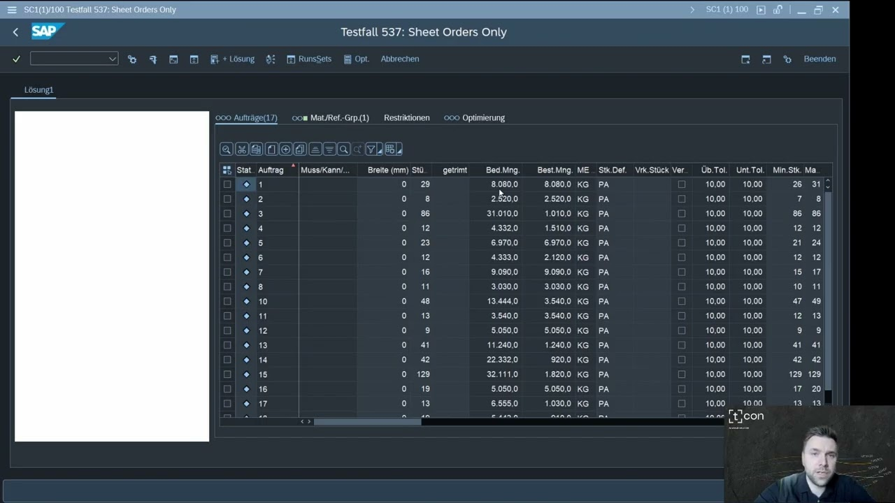 TRIM SUITE - Formatzuschnitt für die Fertigung in SAP