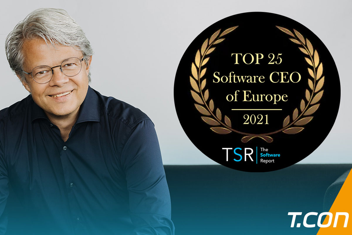 Karl Fuchs mit der Auszeichnung TOP 25 Software CEOS in Europa